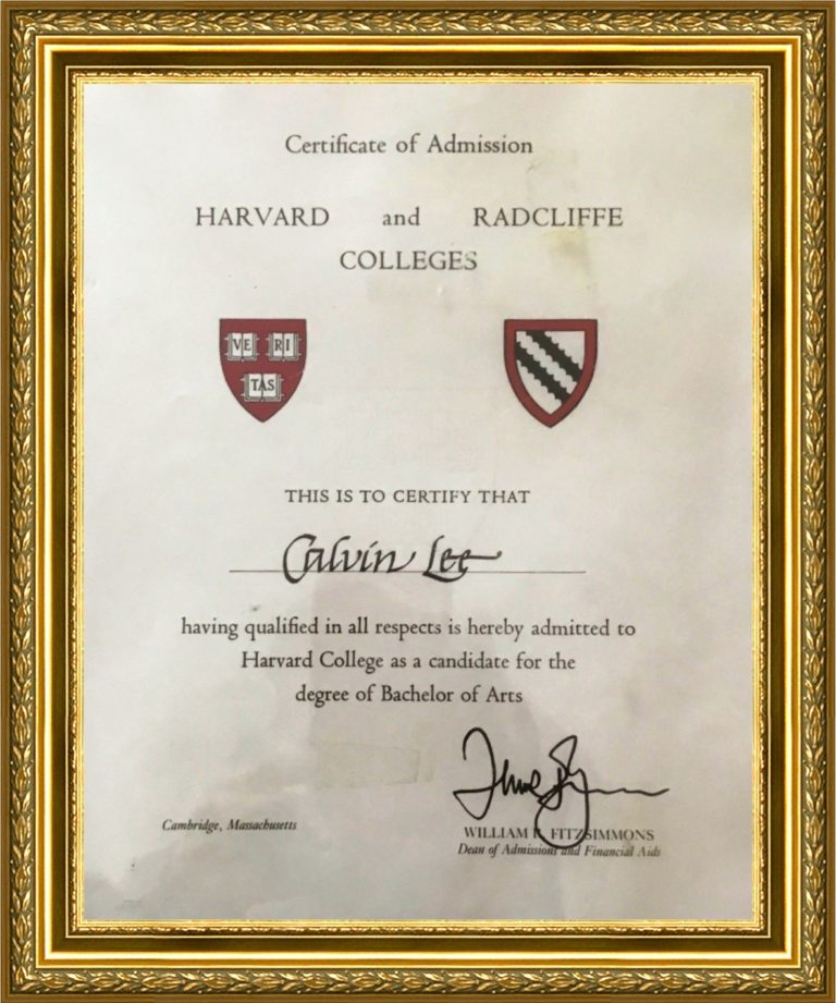 My Harvard Admissions Certificate Modesto Kybella my-harvard-admissions-certificate-modesto-kybella